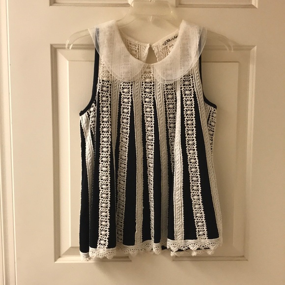 Sleeveless lace top from Anthropologie - Picture 1 of 3